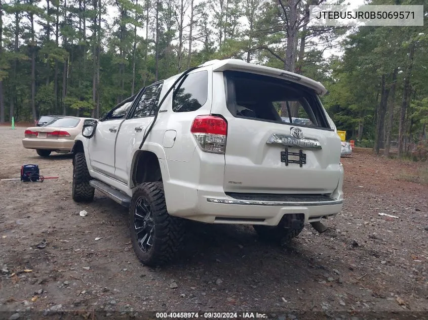 JTEBU5JR0B5069571 2011 Toyota 4Runner Limited V6