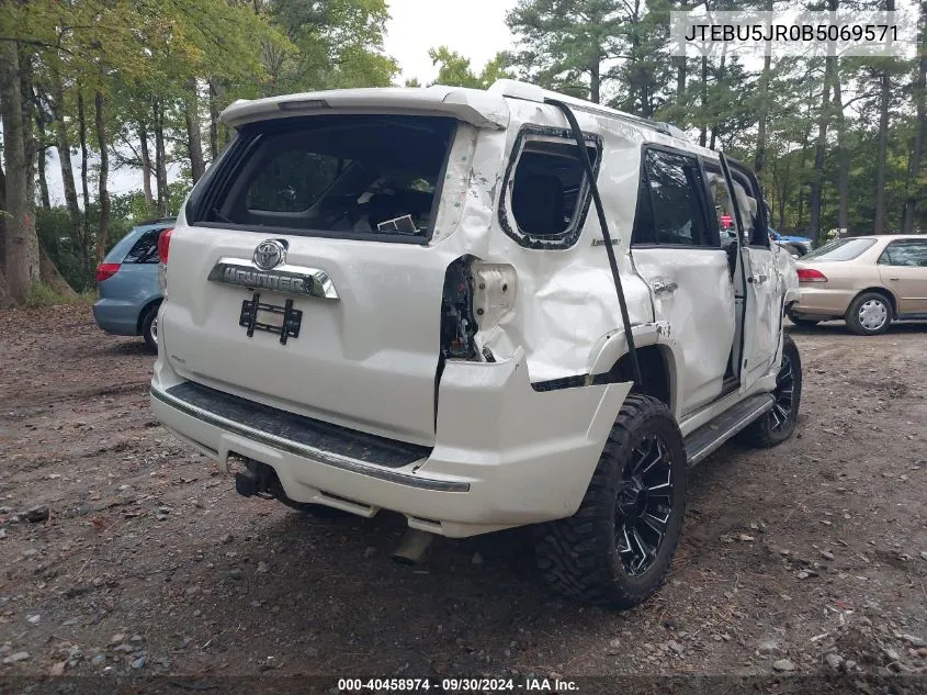 JTEBU5JR0B5069571 2011 Toyota 4Runner Limited V6