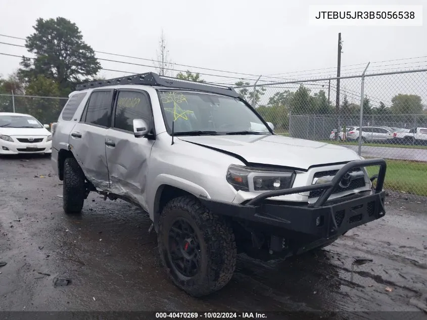 2011 Toyota 4Runner Sr5 V6 VIN: JTEBU5JR3B5056538 Lot: 40470269