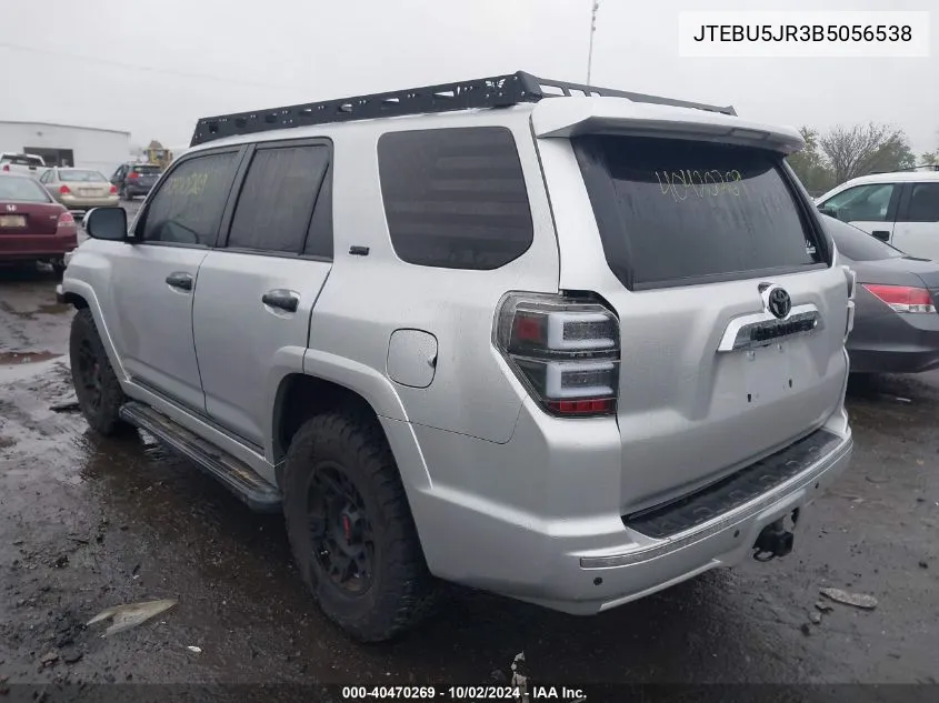 2011 Toyota 4Runner Sr5 V6 VIN: JTEBU5JR3B5056538 Lot: 40470269