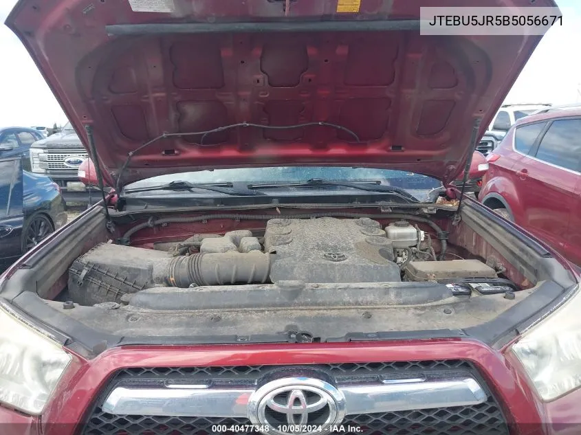 JTEBU5JR5B5056671 2011 Toyota 4Runner Sr5/Limited/Trail