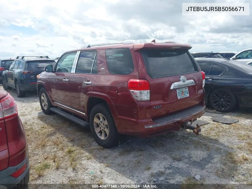 JTEBU5JR5B5056671 2011 Toyota 4Runner Sr5/Limited/Trail