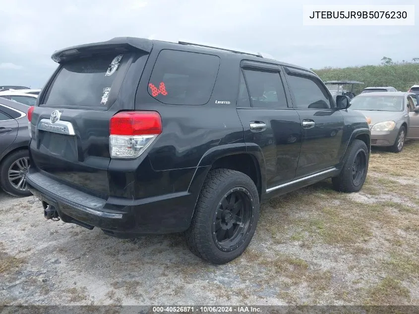 2011 Toyota 4Runner Sr5/Limited/Trail VIN: JTEBU5JR9B5076230 Lot: 40526871