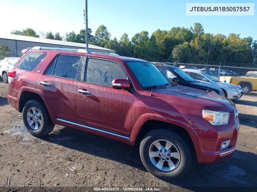 2011 Toyota 4Runner Sr5 V6 VIN: JTEBU5JR1B5057557 Lot: 40530570