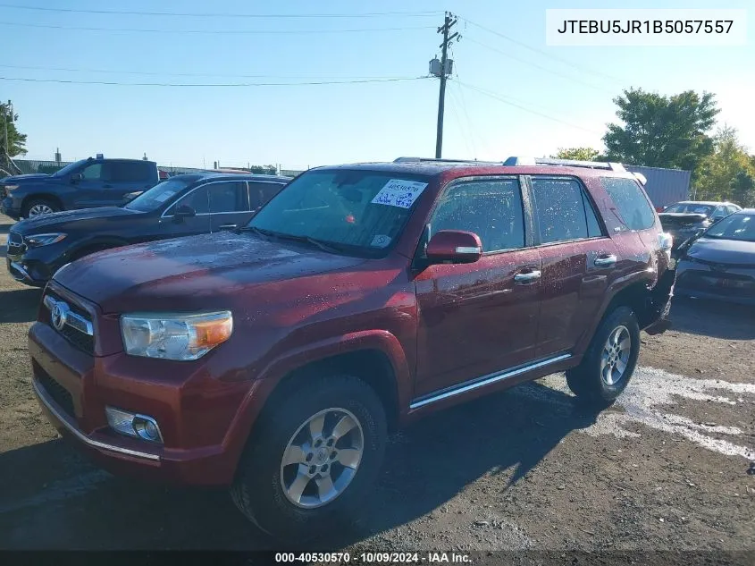 2011 Toyota 4Runner Sr5 V6 VIN: JTEBU5JR1B5057557 Lot: 40530570