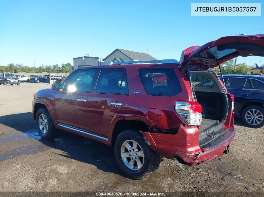 2011 Toyota 4Runner Sr5 V6 VIN: JTEBU5JR1B5057557 Lot: 40530570