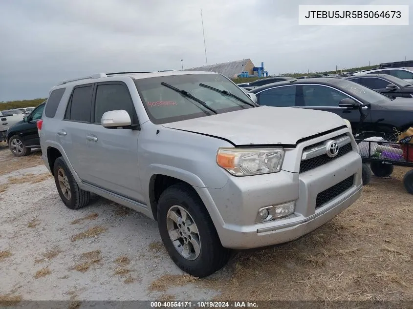 2011 Toyota 4Runner Sr5 V6 VIN: JTEBU5JR5B5064673 Lot: 40554171