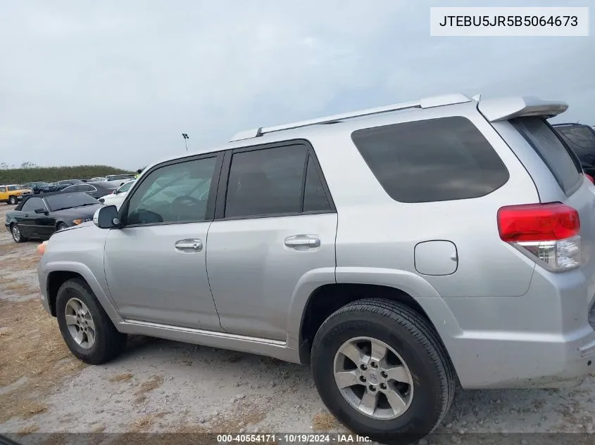 2011 Toyota 4Runner Sr5 V6 VIN: JTEBU5JR5B5064673 Lot: 40554171