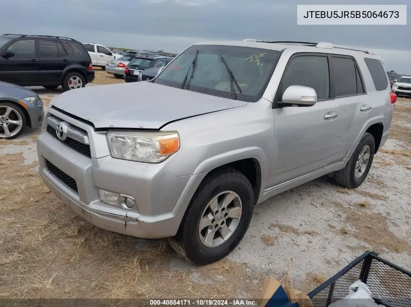 2011 Toyota 4Runner Sr5 V6 VIN: JTEBU5JR5B5064673 Lot: 40554171