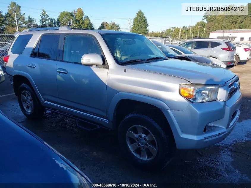 2011 Toyota 4Runner Sr5 V6 VIN: JTEBU5JR2B5064212 Lot: 40568618