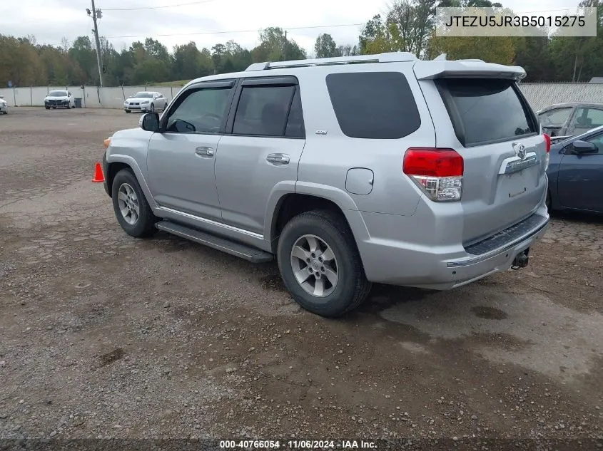 2011 Toyota 4Runner Sr5 V6 VIN: JTEZU5JR3B5015275 Lot: 40766054