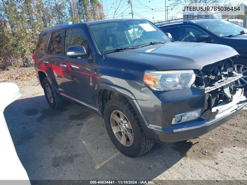 2011 Toyota 4Runner Sr5 V6 VIN: JTEBU5JR7B5036454 Lot: 40834441