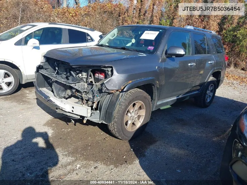 2011 Toyota 4Runner Sr5 V6 VIN: JTEBU5JR7B5036454 Lot: 40834441