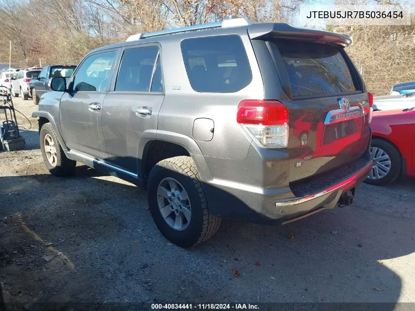 2011 Toyota 4Runner Sr5 V6 VIN: JTEBU5JR7B5036454 Lot: 40834441