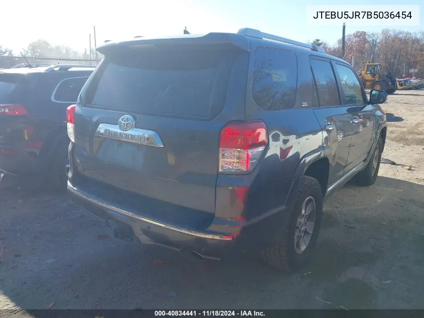 2011 Toyota 4Runner Sr5 V6 VIN: JTEBU5JR7B5036454 Lot: 40834441