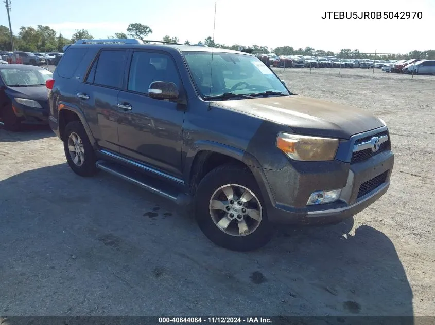 2011 Toyota 4Runner Sr5 V6 VIN: JTEBU5JR0B5042970 Lot: 40844084