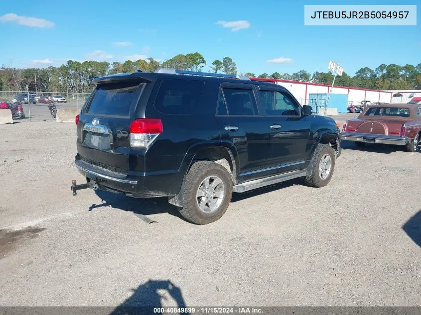 2011 Toyota 4Runner Sr5 V6 VIN: JTEBU5JR2B5054957 Lot: 40849899