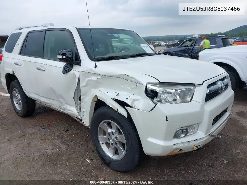 2012 Toyota 4Runner Sr5 VIN: JTEZU5JR8C5037466 Lot: 40048957