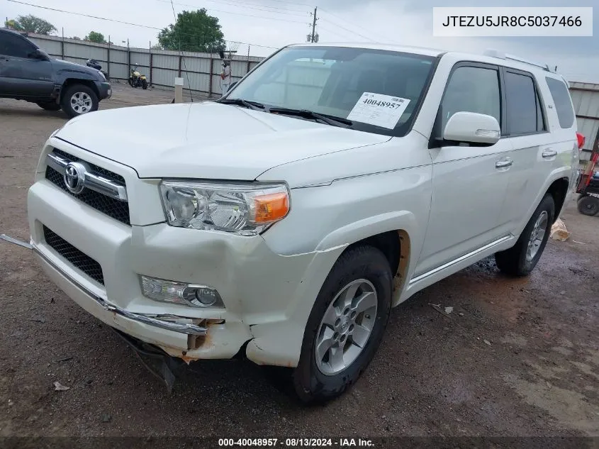 2012 Toyota 4Runner Sr5 VIN: JTEZU5JR8C5037466 Lot: 40048957