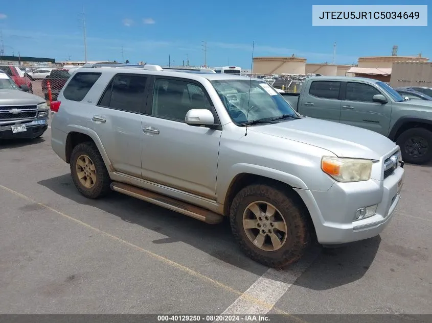 JTEZU5JR1C5034649 2012 Toyota 4Runner Limited/Sr5