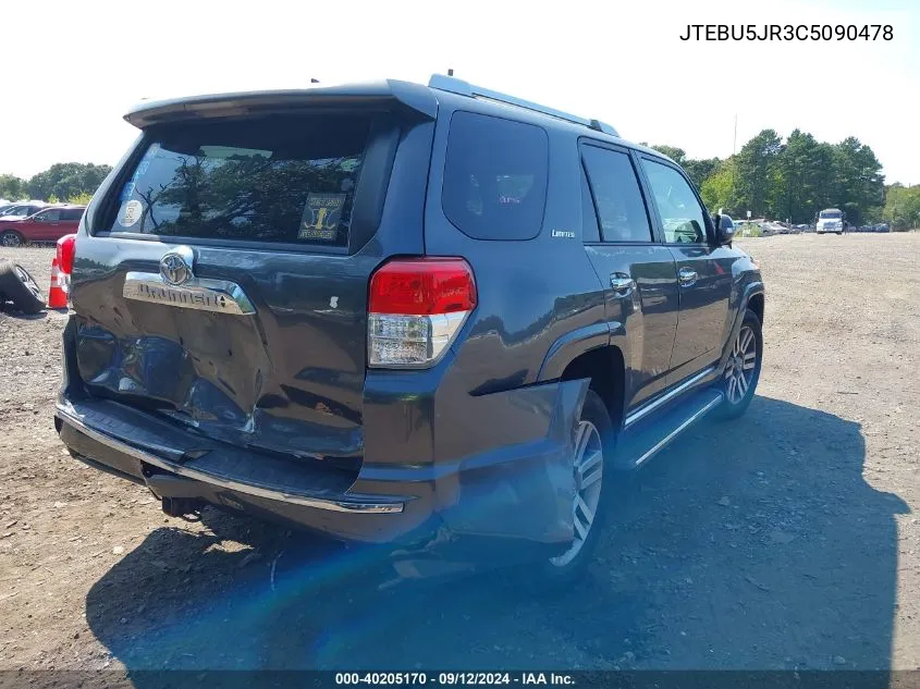 JTEBU5JR3C5090478 2012 Toyota 4Runner Limited