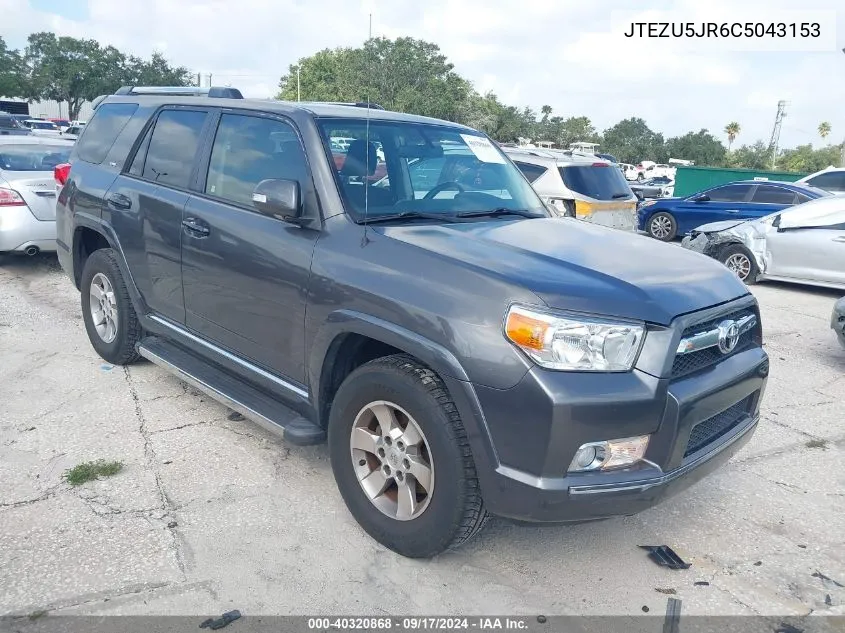 2012 Toyota 4Runner Sr5/Limited VIN: JTEZU5JR6C5043153 Lot: 40320868