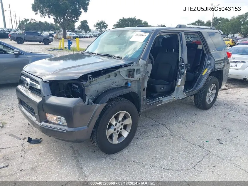 2012 Toyota 4Runner Sr5/Limited VIN: JTEZU5JR6C5043153 Lot: 40320868