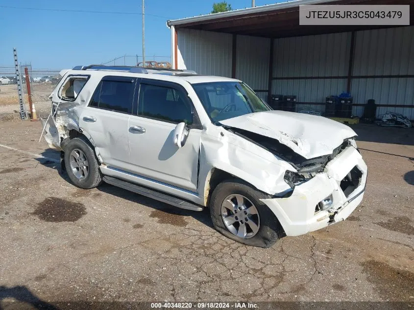 2012 Toyota 4Runner Sr5 VIN: JTEZU5JR3C5043479 Lot: 40348220