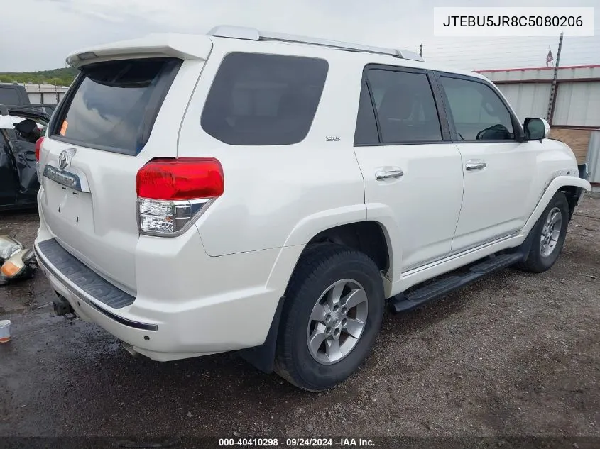 2012 Toyota 4Runner Sr5 VIN: JTEBU5JR8C5080206 Lot: 40410298