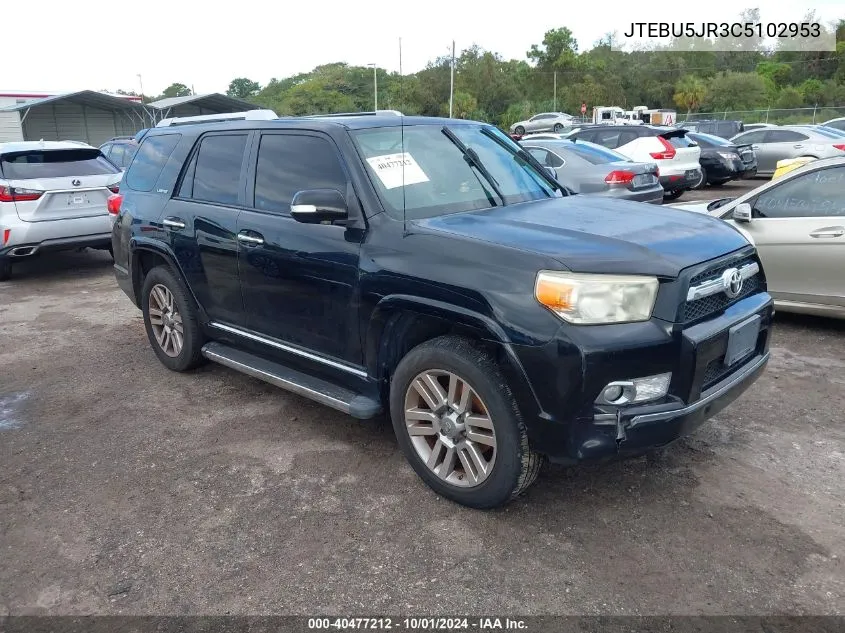 JTEBU5JR3C5102953 2012 Toyota 4Runner Sr5/Limited/Trail