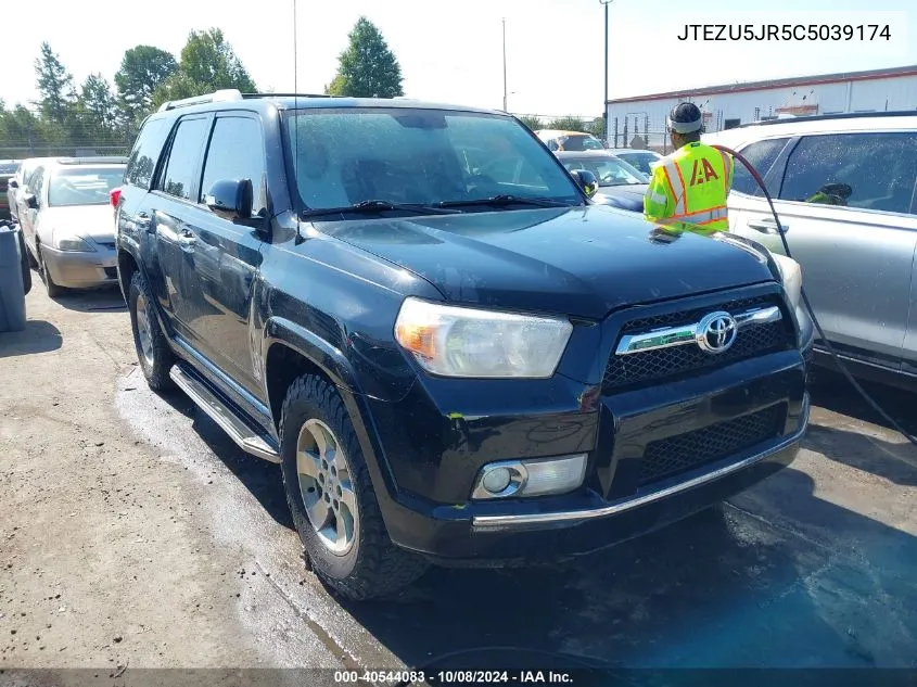 2012 Toyota 4Runner Sr5 VIN: JTEZU5JR5C5039174 Lot: 40544083