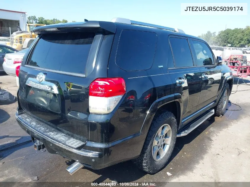 2012 Toyota 4Runner Sr5 VIN: JTEZU5JR5C5039174 Lot: 40544083