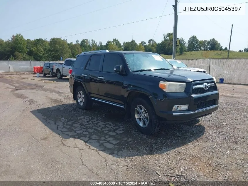 2012 Toyota 4Runner Sr5 VIN: JTEZU5JR0C5045397 Lot: 40545539