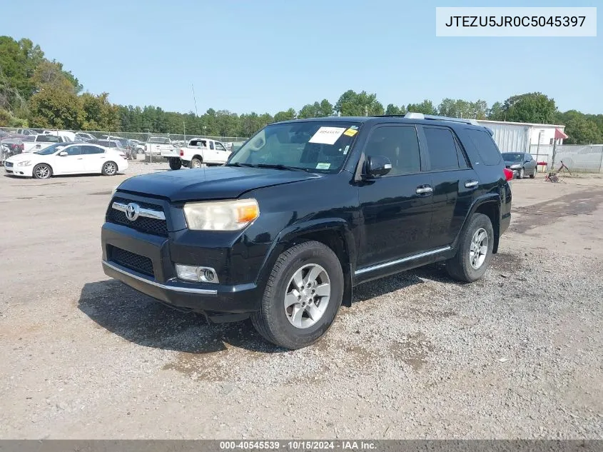 2012 Toyota 4Runner Sr5 VIN: JTEZU5JR0C5045397 Lot: 40545539