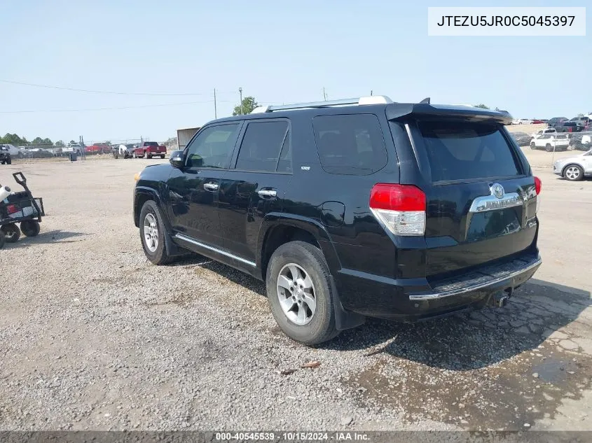 2012 Toyota 4Runner Sr5 VIN: JTEZU5JR0C5045397 Lot: 40545539