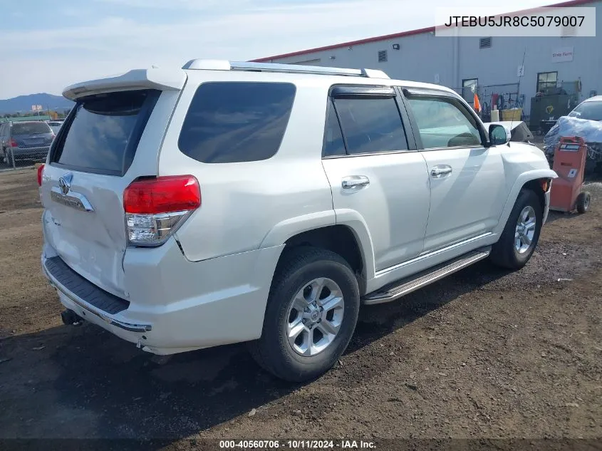 2012 Toyota 4Runner Sr5/Limited/Trail VIN: JTEBU5JR8C5079007 Lot: 40560706