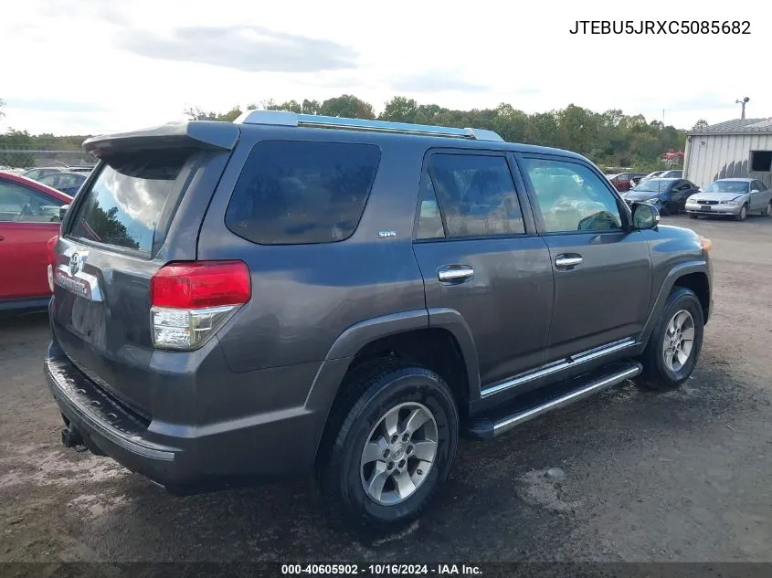 2012 Toyota 4Runner Sr5 VIN: JTEBU5JRXC5085682 Lot: 40605902