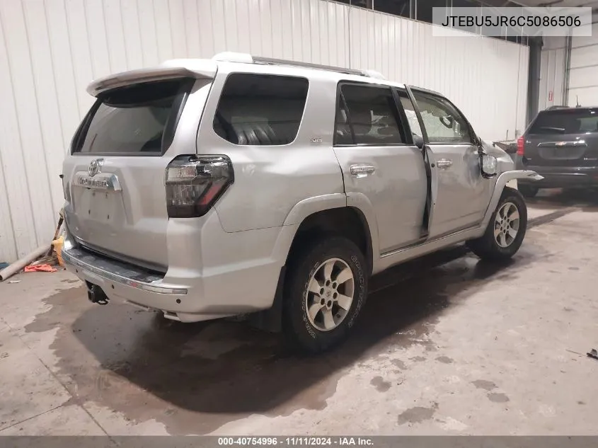 2012 Toyota 4Runner Sr5/Limited/Trail VIN: JTEBU5JR6C5086506 Lot: 40754996