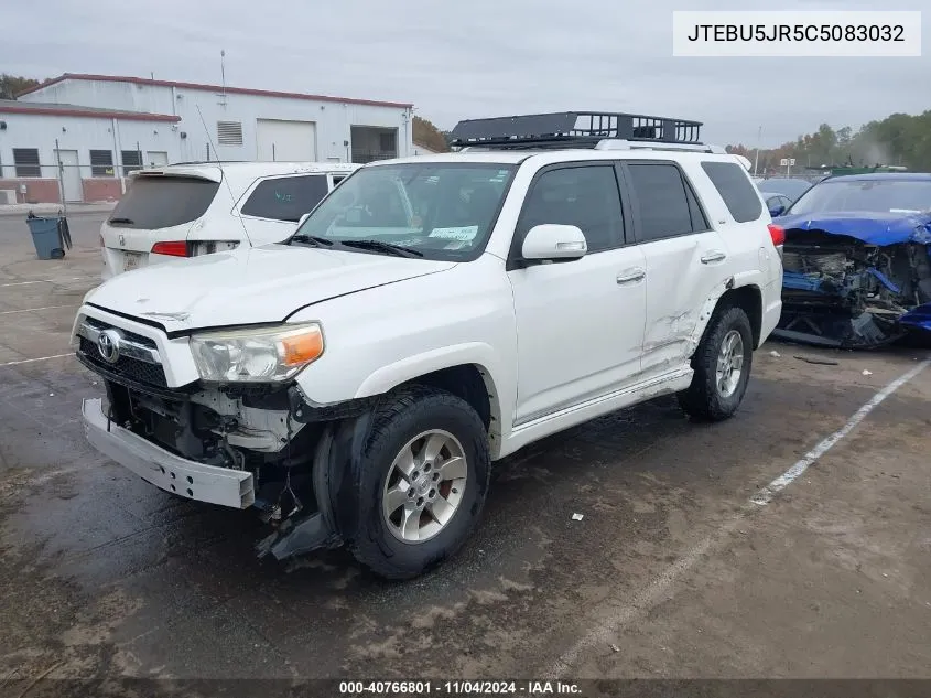 2012 Toyota 4Runner Sr5 VIN: JTEBU5JR5C5083032 Lot: 40766801