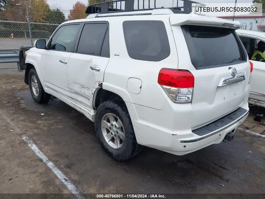 2012 Toyota 4Runner Sr5 VIN: JTEBU5JR5C5083032 Lot: 40766801