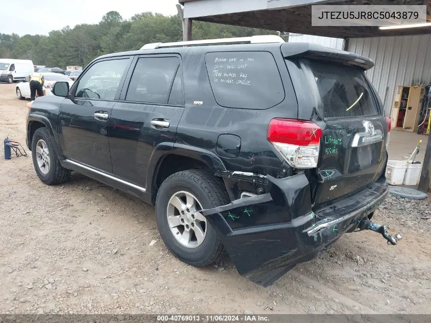 2012 Toyota 4Runner Sr5 VIN: JTEZU5JR8C5043879 Lot: 40769013