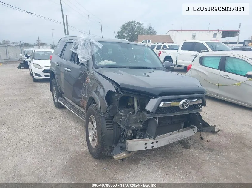 2012 Toyota 4Runner Sr5 VIN: JTEZU5JR9C5037881 Lot: 40786860