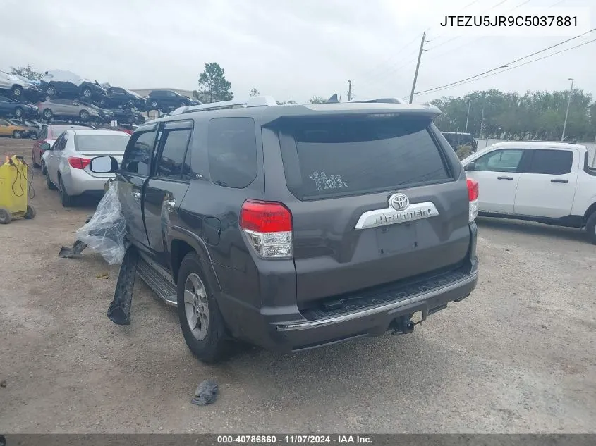 2012 Toyota 4Runner Sr5 VIN: JTEZU5JR9C5037881 Lot: 40786860