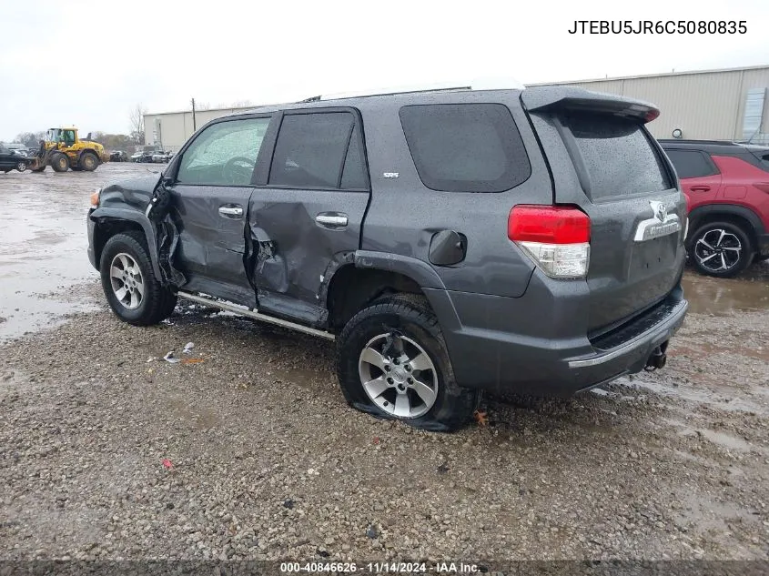 2012 Toyota 4Runner Sr5 VIN: JTEBU5JR6C5080835 Lot: 40846626