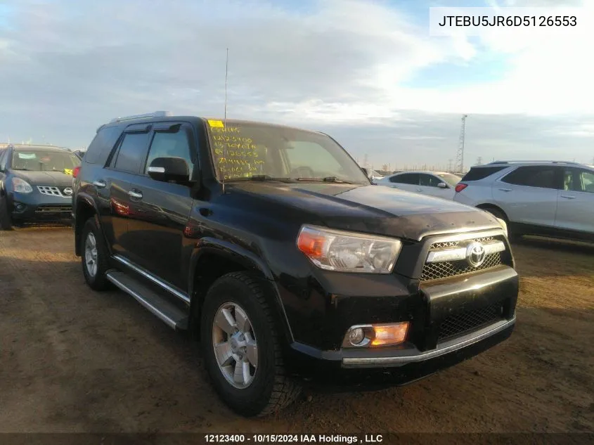 2013 Toyota 4Runner Sr5/Limited/Trail VIN: JTEBU5JR6D5126553 Lot: 12123400