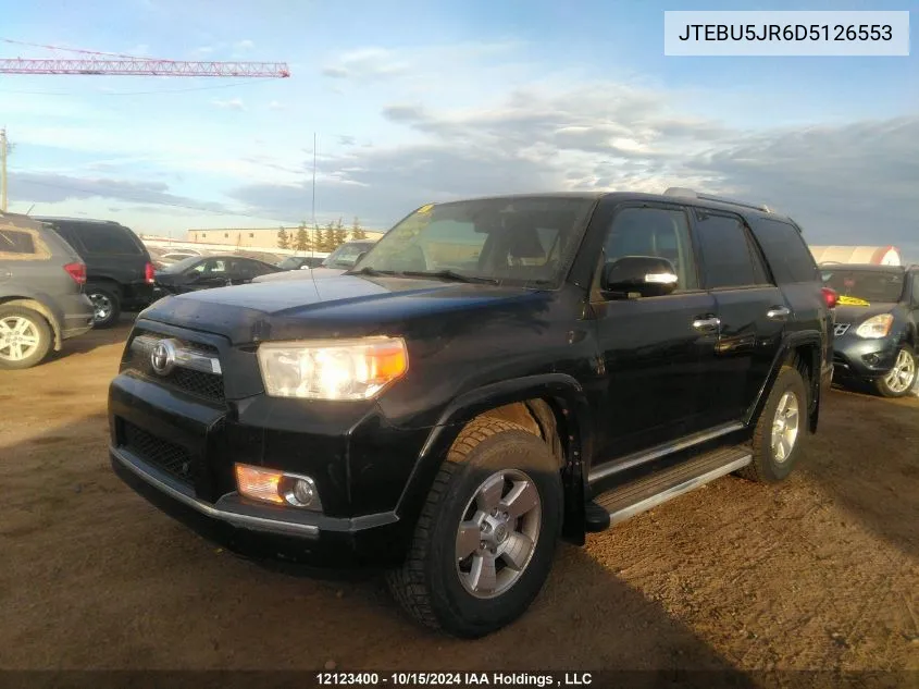 2013 Toyota 4Runner Sr5/Limited/Trail VIN: JTEBU5JR6D5126553 Lot: 12123400