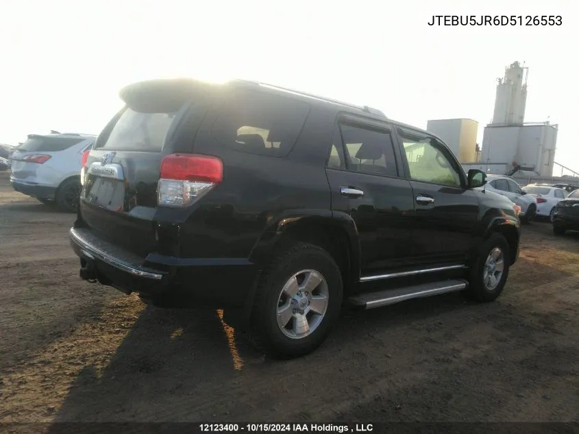 2013 Toyota 4Runner Sr5/Limited/Trail VIN: JTEBU5JR6D5126553 Lot: 12123400