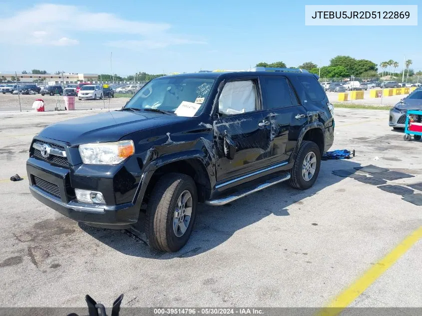 2013 Toyota 4Runner Sr5 VIN: JTEBU5JR2D5122869 Lot: 39514796