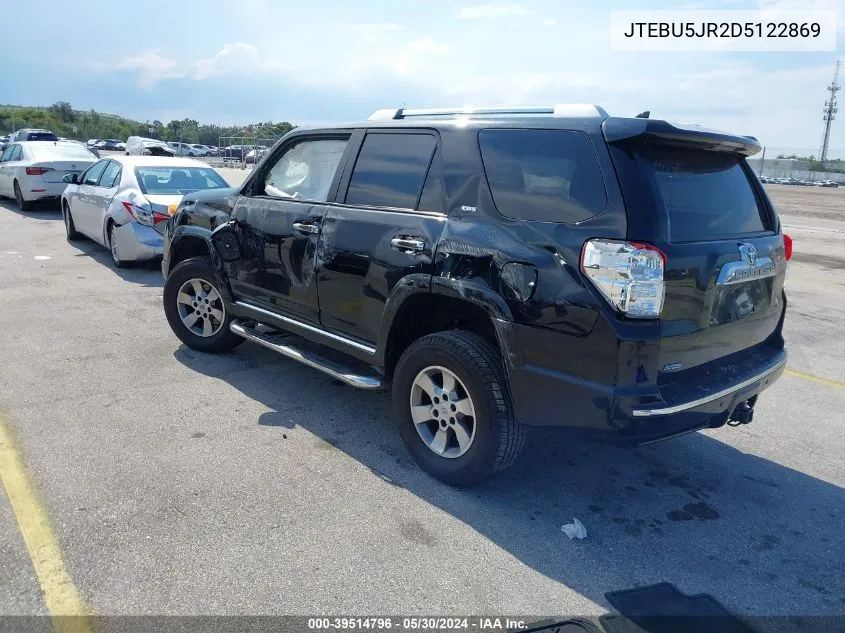 2013 Toyota 4Runner Sr5 VIN: JTEBU5JR2D5122869 Lot: 39514796