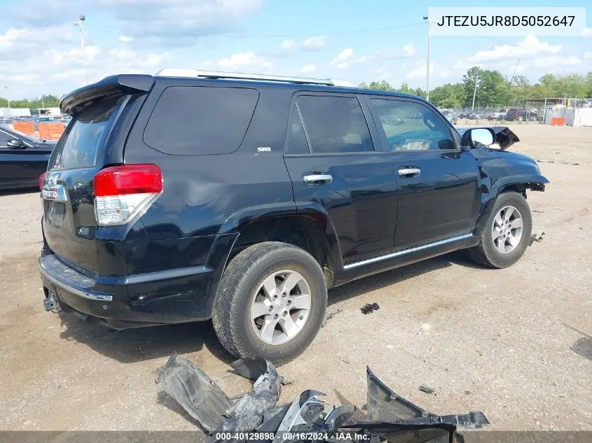 2013 Toyota 4Runner Sr5 VIN: JTEZU5JR8D5052647 Lot: 40129898